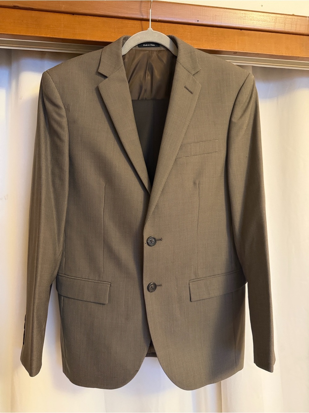 Wool blend blazer, Egara,
houndstooth pattern sport coat